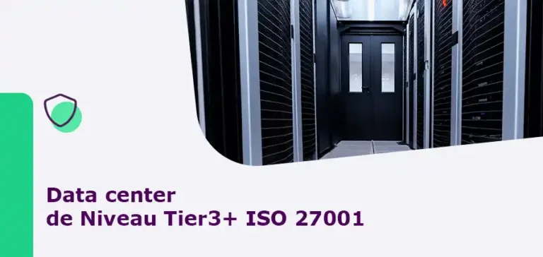 Baies de serveurs d’un data center sécurisé de niveau Tier 3+
